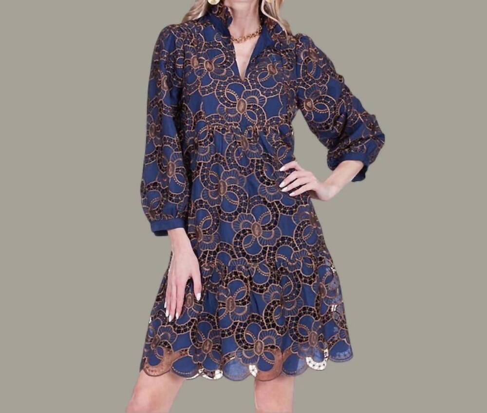 NEW JADE empress dress in midnight blue